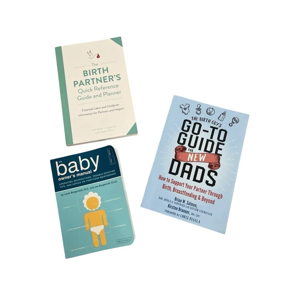 Lot (3) New Parent Baby Book Nursing Birth‎ New Dad Owner's Manual Shower Gift